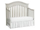 Dolce Babi Naples 2 Piece Full Panel Nursery Set - Crib, 5 Drawer Dresser in Grey Satin