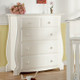 Pali Bergamo 2 Piece Nursery Set - Crib, Four Drawer Dresser in White