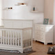 Pali Torino 2 Piece Nursery Set - Crib, Double Dresser in White