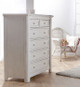 Pali Cristallo 2 Piece Nursery Set in Vintage White - Crib, 5 Drawer Dresser
