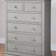 Westwood Pine Ridge 5 Drawer Chest in Cloud