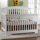 Pali Alba 2 Piece Nursery Set in White - Forever Crib, Volterra Double Dresser