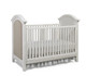 Dolce Babi Lucca Upholstered Traditional Crib in Sea Shell