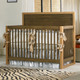 Dolce Babi Nicco 3 Piece Nursery Set in Golden Brown and Gold Metal