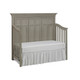 Dolce Babi Serena 2 Piece Nursery Set Crib and 5 Drawer Dresser in Saddle Grey