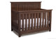 Serta Northbrook 2 Piece Nursery Set Crib and 3 Drawer Dresser in Rustic Oak