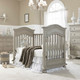 Dolce Babi Naples 2 Piece Nursery Set - Traditional Crib and 5 Drawer Dresser in Driftwood