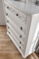 Pali Siracusa Five Drawer Dresser in Vintage White