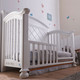 Pali Siracusa Collection 2 Piece Nursery Set in Vintage White - Crib and Double Dresser