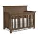 Dolce Babi Lucca 3 Piece Nursery Set with Flat Top Crib in Weathered Brown