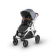 UPPAbaby VISTA Stroller in Gregory (Blue Melange/Silver/Saddle Leather)