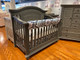 Oxford Baby London Lane 4 in 1 Convertible Crib in Arctic Gray