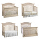 Cosi Bella Luciano Collection Convertible Crib in White Washed Pine