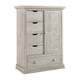 Cosi Bella Luciano Collection Chifforobe in White Washed Pine