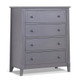 Sorelle Berkley 2 Piece Nursery Set - 4 Drawer and 4 in 1 Crib in Gray