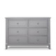 Sorelle Berkley 2 Piece Nursery Set - Double Dresser and 4 in 1 Crib in Gray