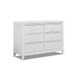 Sorelle Berkley 2 Piece Nursery Set - Double Dresser and 4 in 1 Crib in White