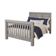 Oxford Baby Piermont Collection 2 Piece Nursery Set - Convertible Crib & 7 Drawer Dresser in Rustic Stonington Gray