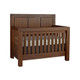 Oxford Baby Piermont Collection 2 Piece Nursery Set - Convertible Crib & Chifferobe in Rustic Farmhouse Brown