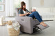 Westwood Aspen Swivel and Power Reclining Glider in Sand