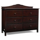 Fisher Price Furniture Collection RTA Double Dresser in Light Espresso
