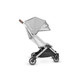 UPPAbaby MINU Stroller in Devin (Light Grey Melange/Silver/Chestnut Leather)