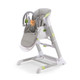 Pali Pappy Rock High Chair and Swing in Pearl Gray