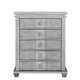 Soho Baby Mayfield 5-Drawer Chest in Antique Silver