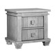 Soho Baby Mayfield 2-Drawer Nightstand in Antique Silver