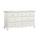 Oxford Baby Bella 7 Drawer Dresser in Pearl White