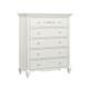 Oxford Baby Bella 2 Piece Set - Convertible Crib and 5 Drawer Chest in Pearl White