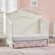 Oxford Baby Bella 2 Piece Nursery Set - Convertible Crib and 7 Drawer Dresser in Pearl White