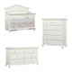 Oxford Baby Bella 3 Piece Nursery Set in Pearl White