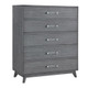 Oxford Baby Holland 3 Piece Nursery Set- Convertible Crib, 6 Drawer Dresser and 5 Drawer Chest in Cloud Gray