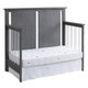 Oxford Baby Holland 2 Piece Nursery Set - Convertible Crib and 5 drawer Chest in Cloud Gray