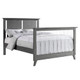 Oxford Baby Holland 2 Piece Nursery Set - Convertible Crib and 6 drawer Chest in Cloud Gray