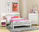 Ti Amo Lena Teen Full Bed w/bed rails in Snow White