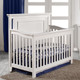 Fawn Baby Yosemite 2 Piece Nursery Set - Flat Top Crib and Chifferobe in Vintage White