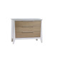 Natart Flexx 2 Piece Nursery Set - Classic Crib and 3 Drawer Dresser in White/ Natural