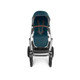 UPPAbaby Vista V2 Stroller - in Finn (deep sea/silver frame/chestnut leather)