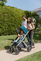 UPPAbaby Vista V2 Stroller - in Sierra (dune knit/silver frame/black leather)