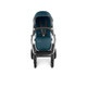 UPPAbaby Cruz V2 Stroller - in Finn (deep sea/silver frame/chestnut leather)