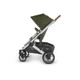UPPAbaby Cruz V2 Stroller - in Hazel (olive/silver frame/saddle leather)