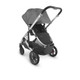 UPPAbaby Cruz V2 Stroller - in Jordan (charcoal meÃÅlange/silver frame/black leather)