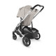 UPPAbaby Cruz V2 Stroller - in Sierra (dune knit/silver frame/black leather)