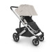 UPPAbaby Cruz V2 Stroller - in Sierra (dune knit/silver frame/black leather)