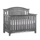 Oxford Baby Willowbrook 2 Piece Nursery Set - Crib and 6 Dr Dresser in Graphite Gray