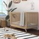 Dadada Soho 3-In-1 Convertible Crib in Natural