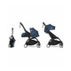 JetSetGo BABYZEN YOYO2 Complete Stroller - Black Frame + Air France Blue