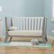 Kolcraft Contours Rockwell 3-in-1 Convertible Crib in White and Pebble Gray